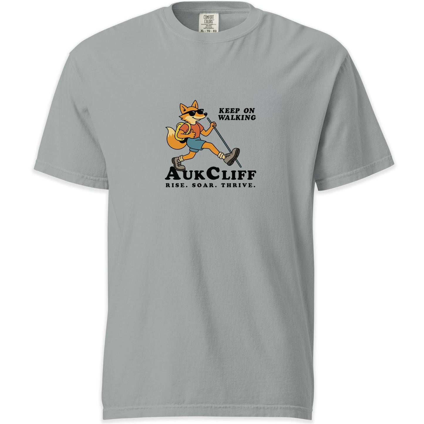 AukCliff Simple Comfort Colors T-shirt Granite / S AukCliff Keep On Walking Comfort Colors T-shirt