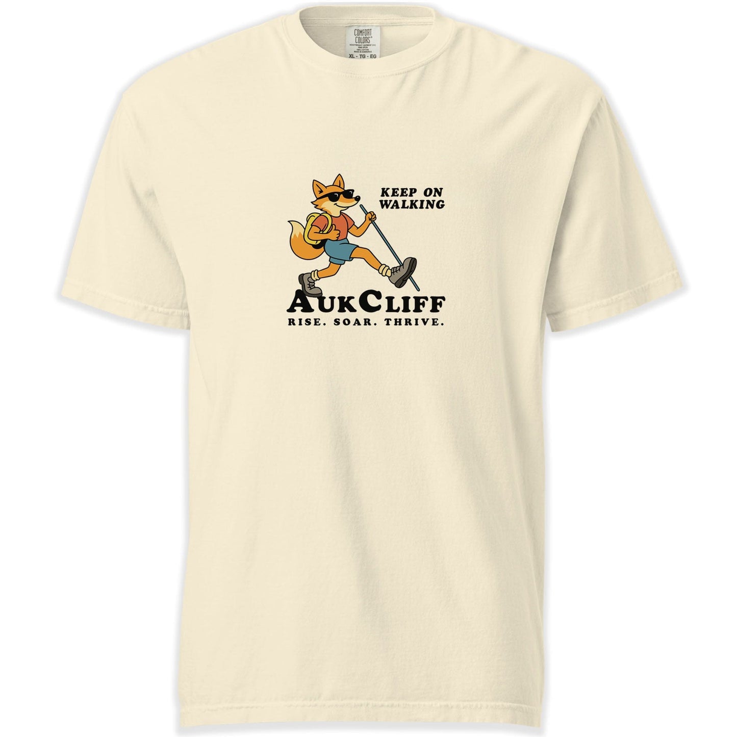 AukCliff Simple Comfort Colors T-shirt Ivory / S AukCliff Keep On Walking Comfort Colors T-shirt