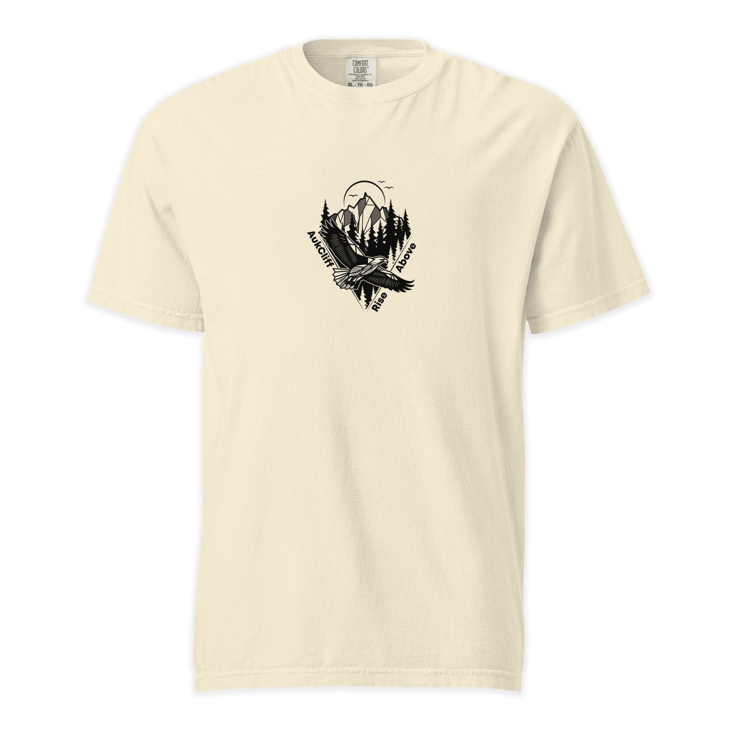 AukCliff Simple Comfort Colors T-shirt Ivory / S Rise Above Eagle Comfort Colors T-shirt