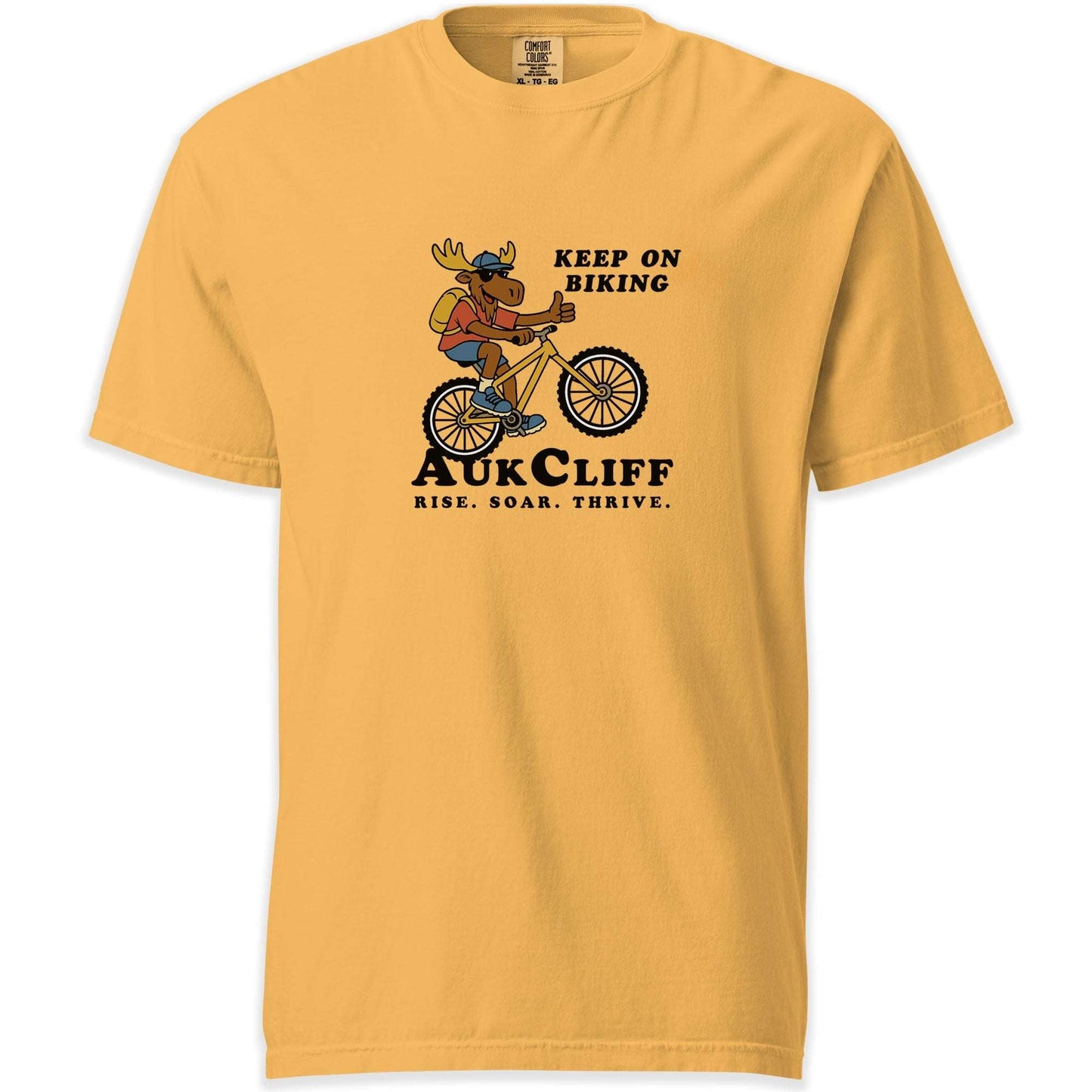AukCliff Simple Comfort Colors T-shirt Mustard / S AukCliff Keep On Biking Comfort Colors T-shirt