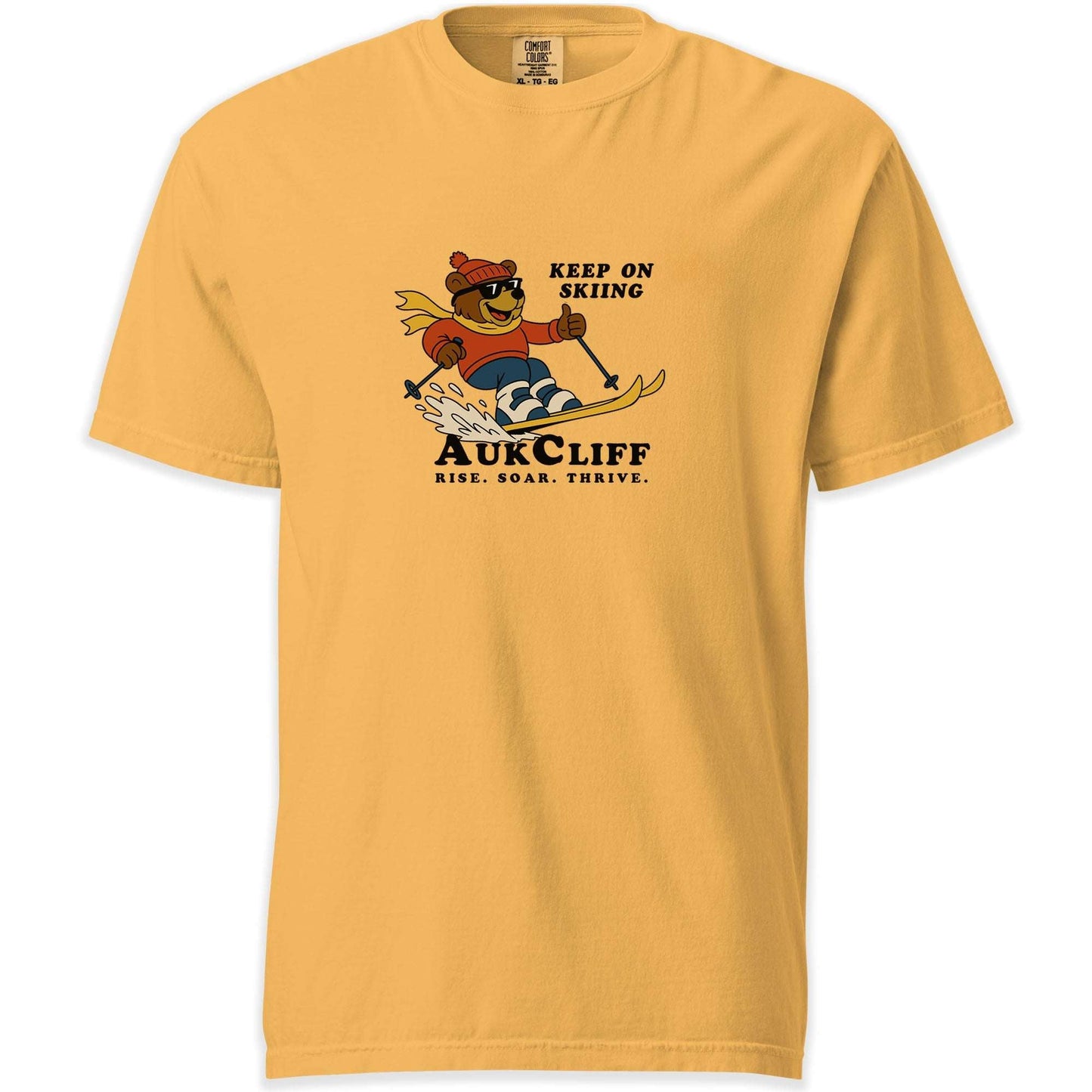 AukCliff Simple Comfort Colors T-shirt Mustard / S AukCliff Keep On Skiing Comfort Colors T-shirt