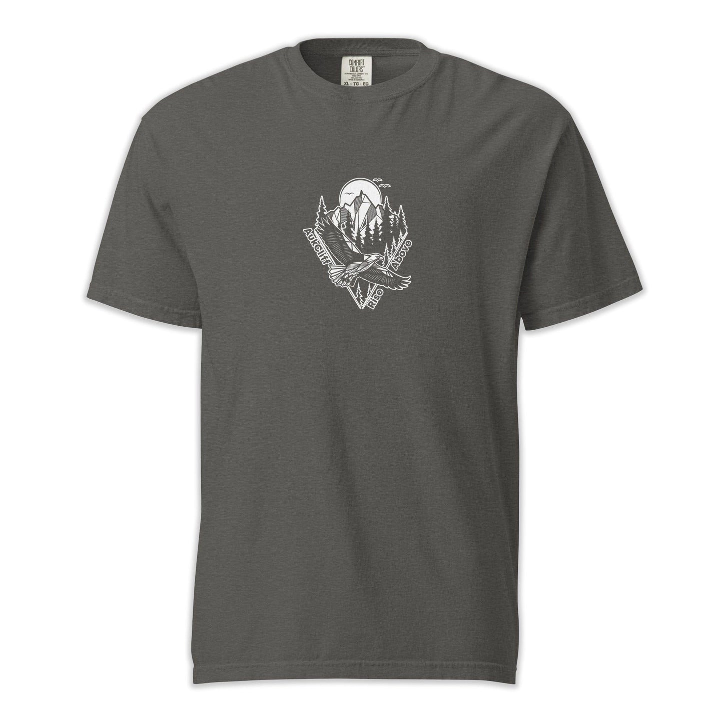 AukCliff Simple Comfort Colors T-shirt Pepper / S Rise Above Eagle Comfort Colors T-shirt