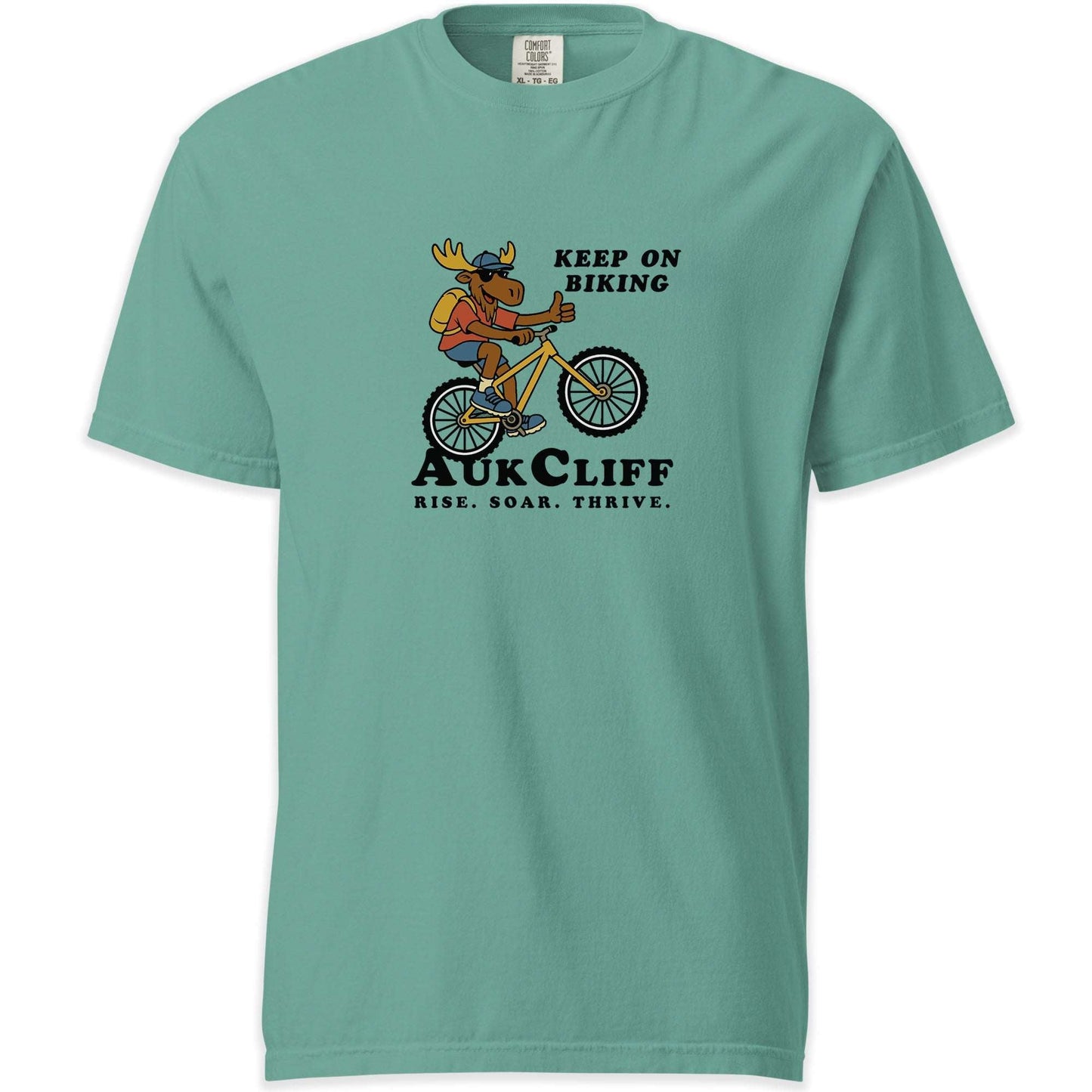 AukCliff Simple Comfort Colors T-shirt Seafoam / S AukCliff Keep On Biking Comfort Colors T-shirt