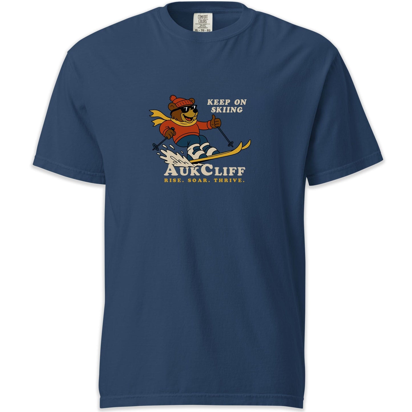 AukCliff Simple Comfort Colors T-shirt True Navy / S AukCliff Keep On Skiing Comfort Colors T-shirt