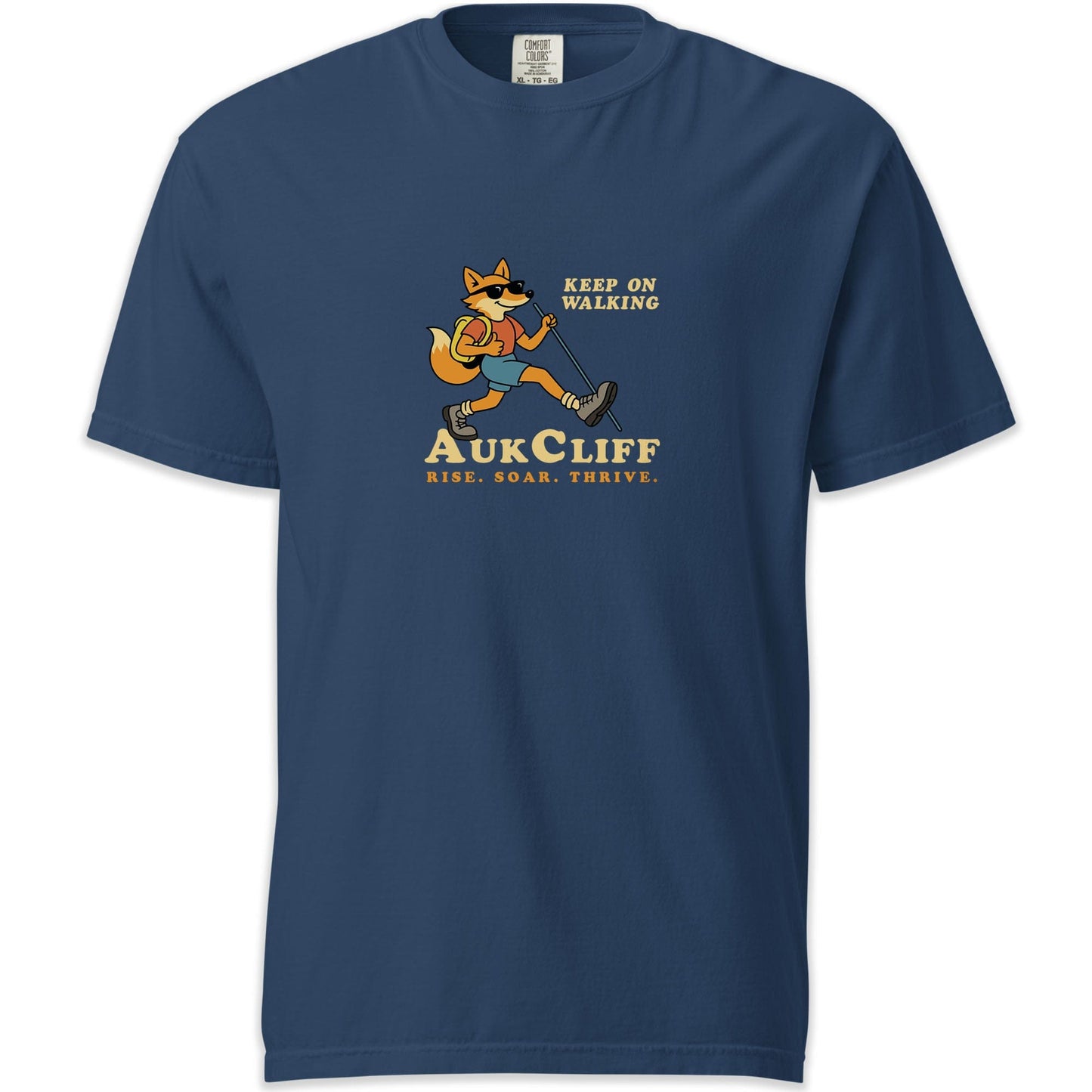 AukCliff Simple Comfort Colors T-shirt True Navy / S AukCliff Keep On Walking Comfort Colors T-shirt