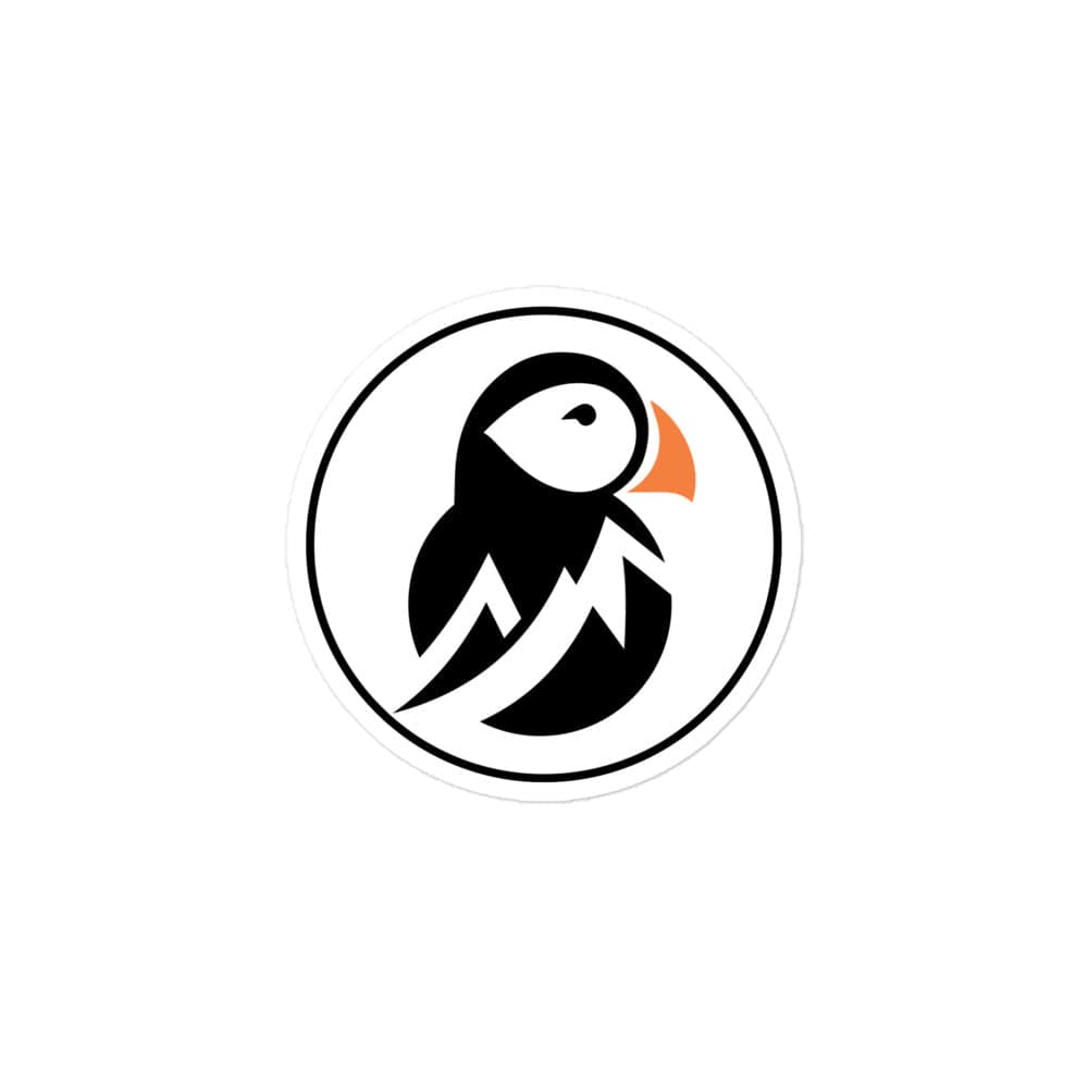 AukCliff Sticker 3″×3″ Trailblazer Puffin Round Sticker