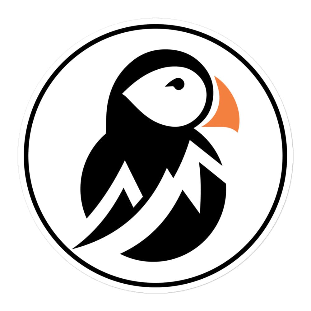 AukCliff Sticker 5.5″×5.5″ Trailblazer Puffin Round Sticker