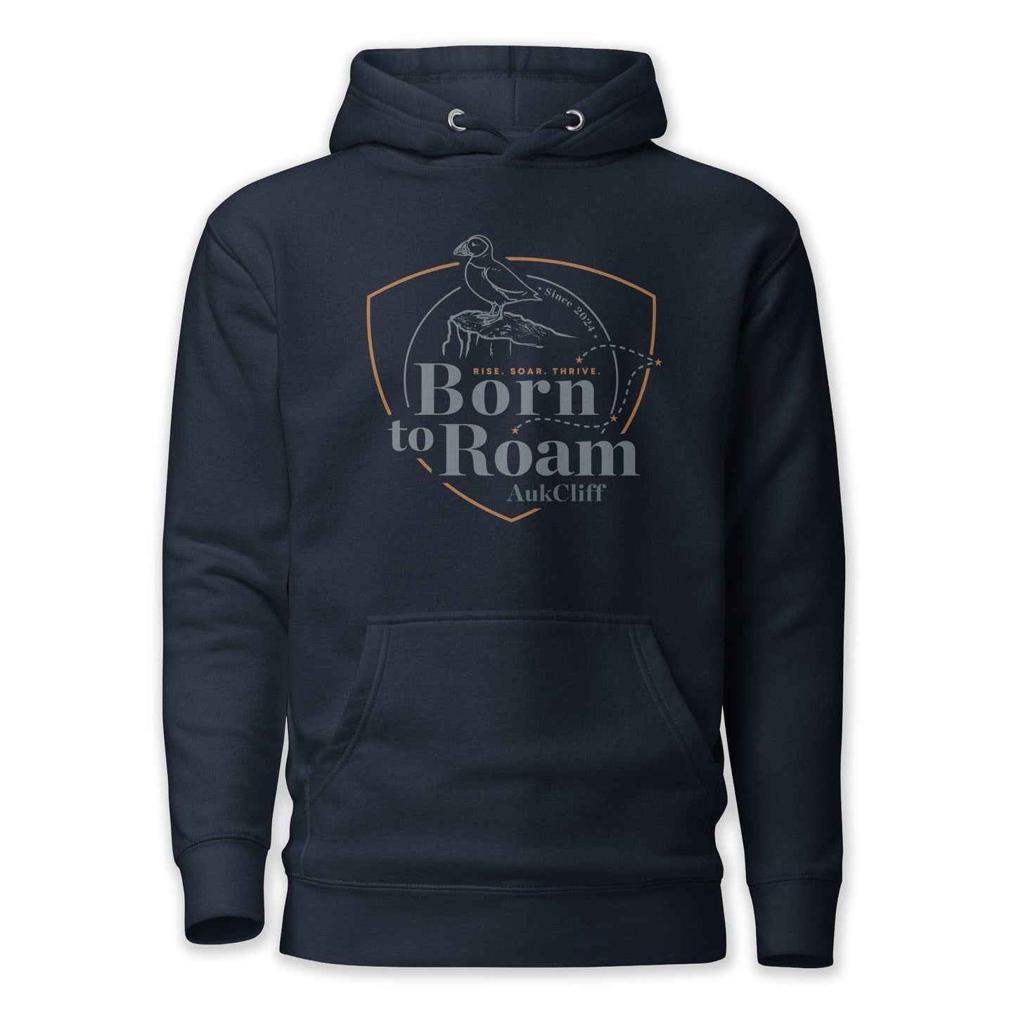 AukCliff® The Origin Collection Hoodie Navy Blazer / S Born to Roam Hoodie