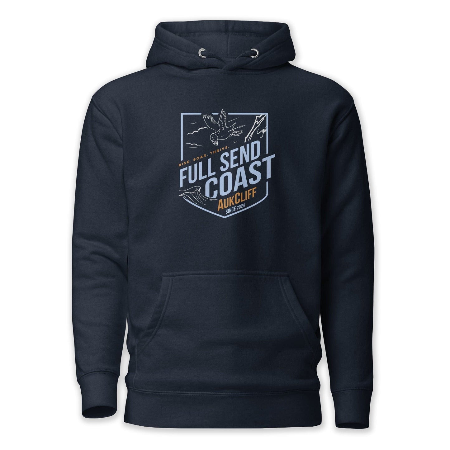 AukCliff® The Origin Collection Hoodie Navy Blazer / S Full Send Coast Hoodie