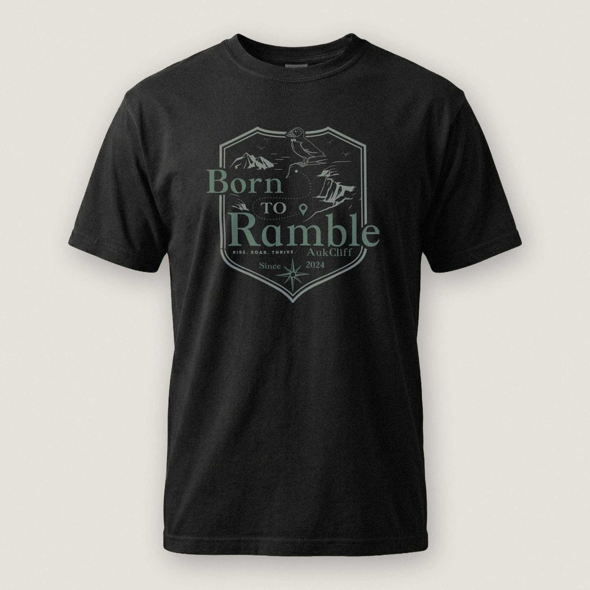 AukCliff® The Origin Collection T-shirt Black / S Born to Ramble T-Shirt