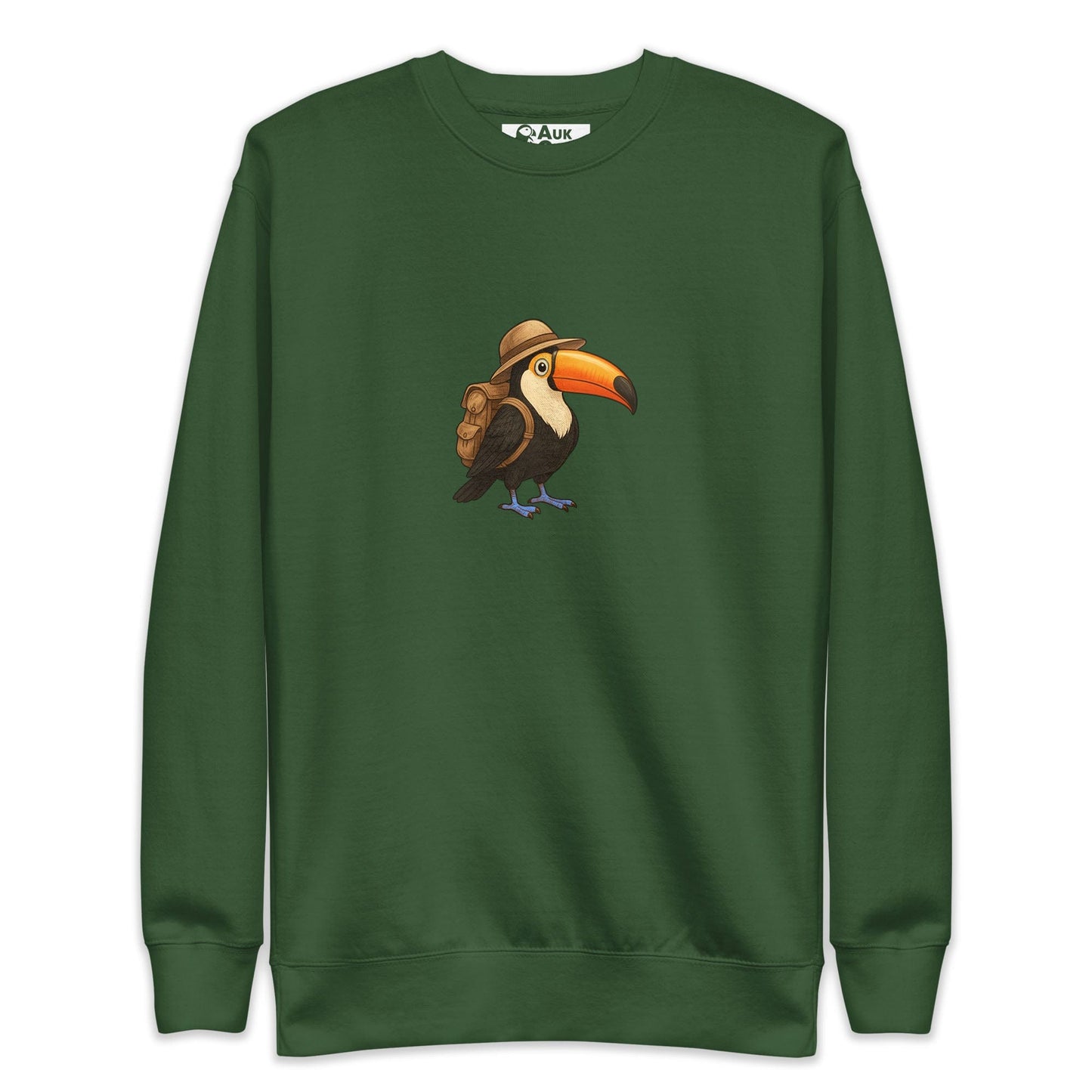 AukCliff Trailblazer Collection Graphic Sweatshirts Forest Green / S Trailblazer Toucan Sweatshirt
