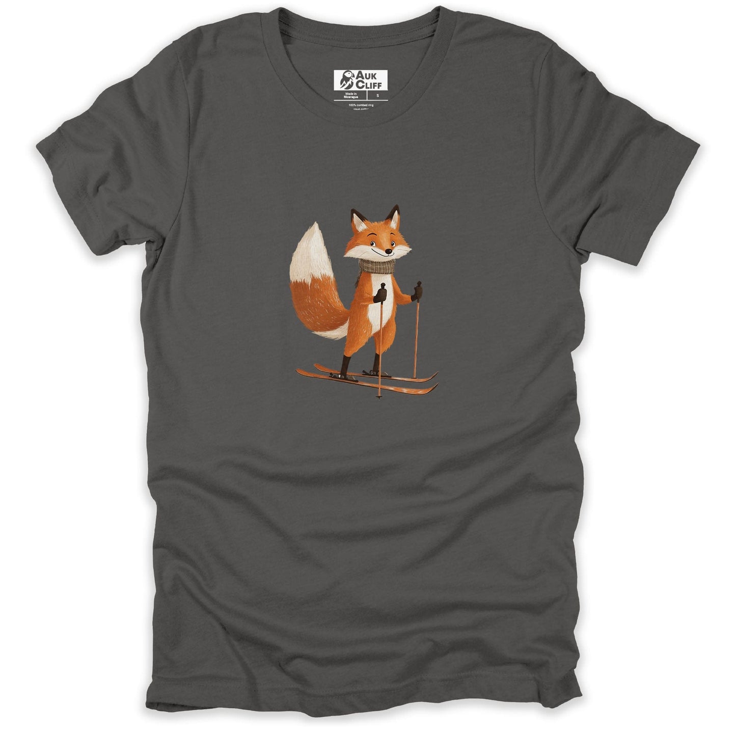 AukCliff Trailblazer Collection Graphic Tees Asphalt / S Trailblazer Fox Skiing T-shirt