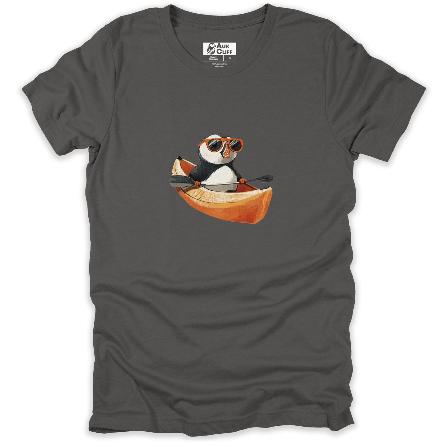 AukCliff Trailblazer Collection Graphic Tees Asphalt / S Trailblazer Puffin Kayaking T-shirt