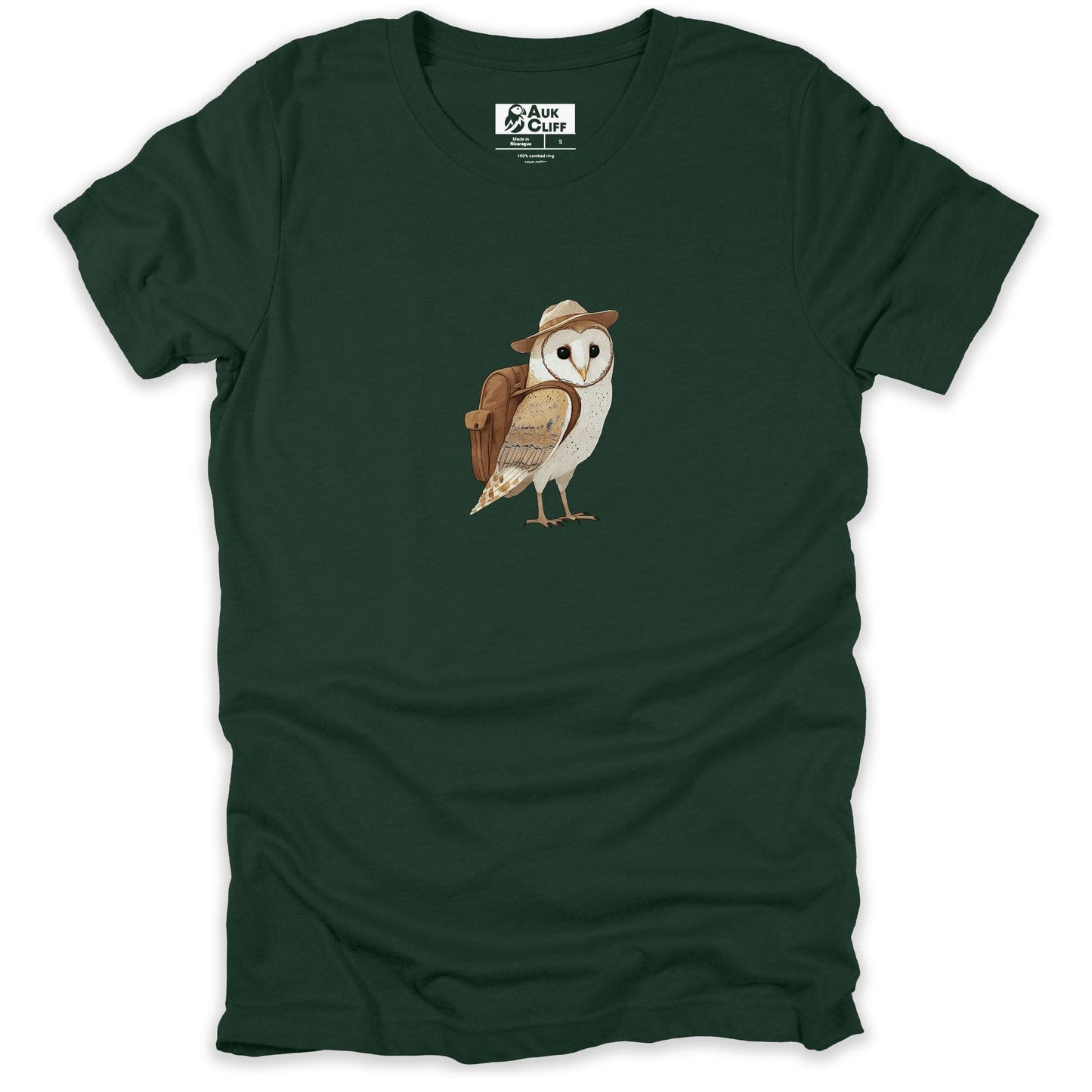 AukCliff Trailblazer Collection Graphic Tees Forest / S Trailblazer Barn Owl T-shirt