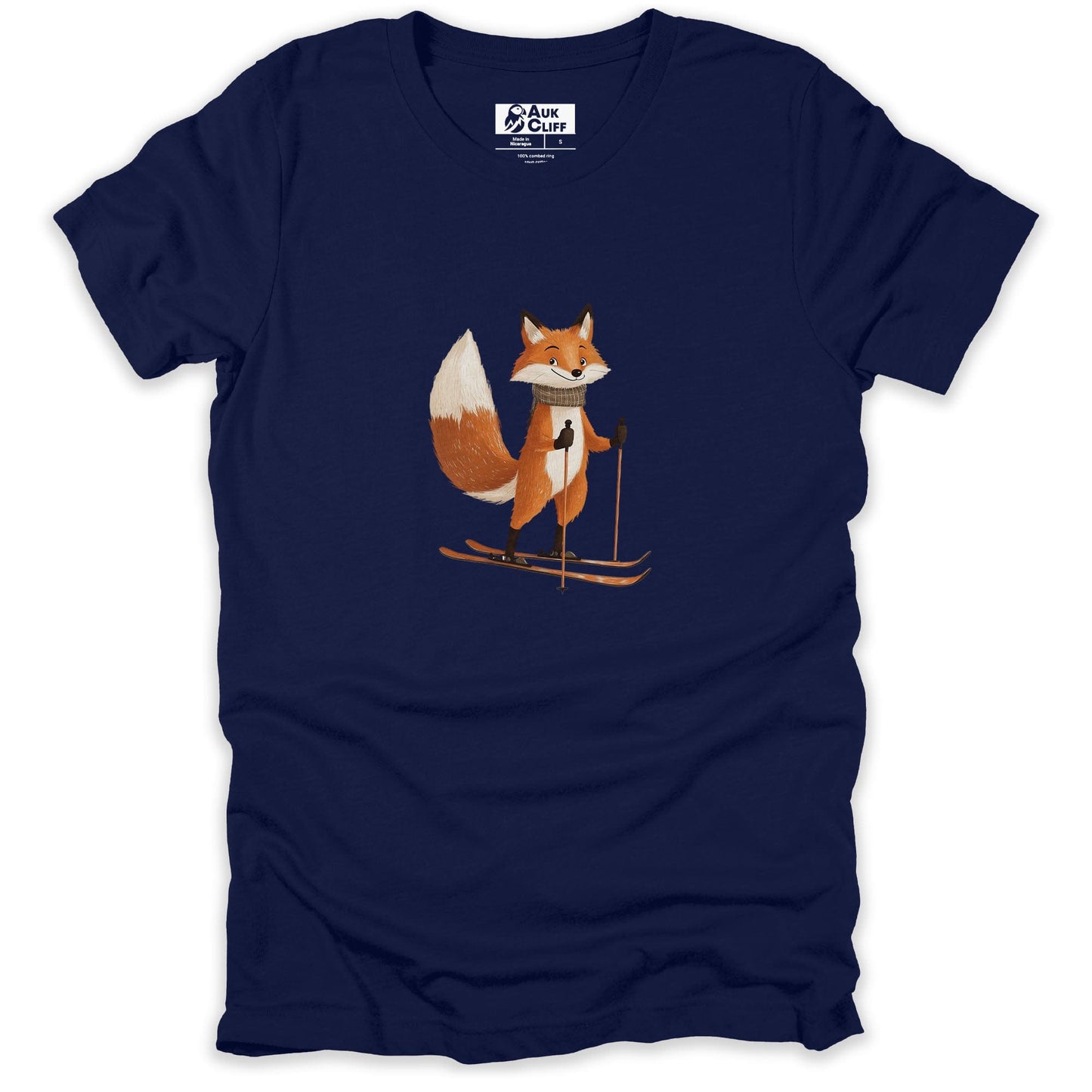 AukCliff Trailblazer Collection Graphic Tees Navy / S Trailblazer Fox Skiing T-shirt