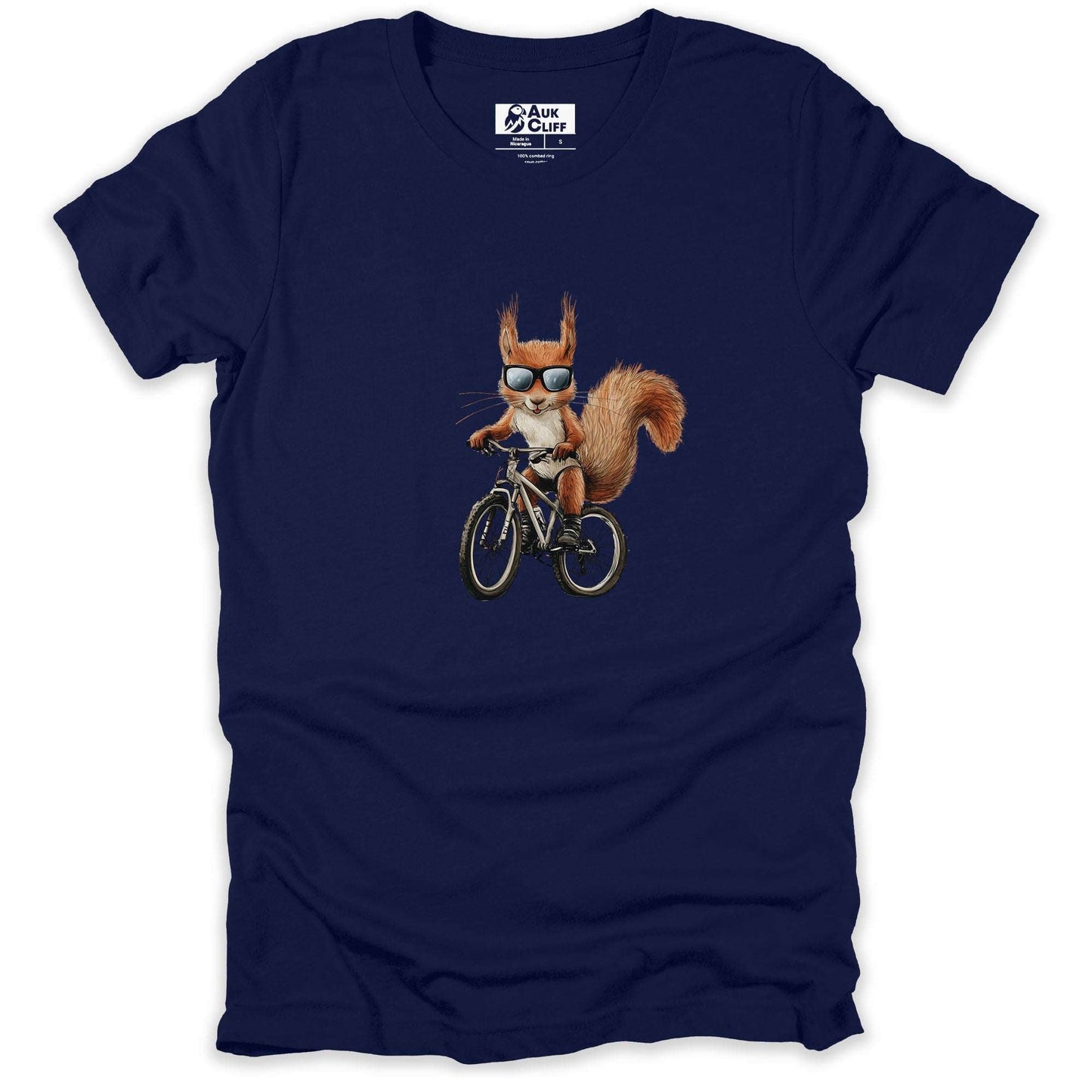 AukCliff Trailblazer Collection Graphic Tees Navy / S Trailblazer Squirrel Mountain Biking T-shirt