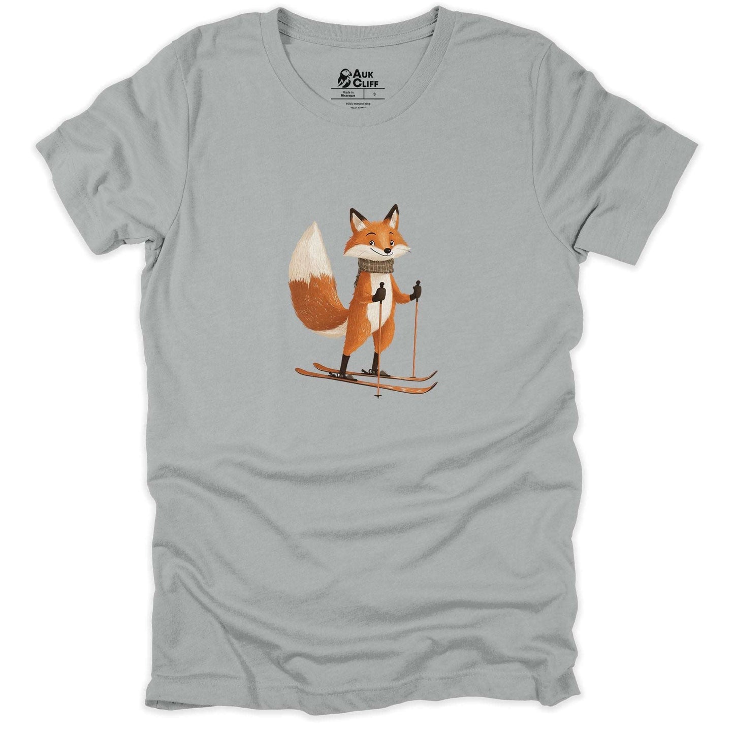 AukCliff Trailblazer Collection Graphic Tees Silver / S Trailblazer Fox Skiing T-shirt