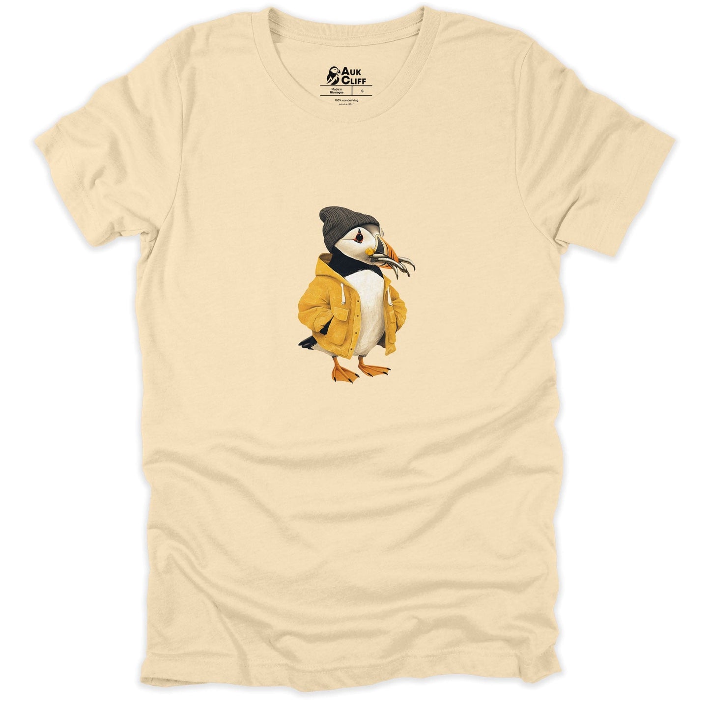 AukCliff Trailblazer Collection Graphic Tees Soft Cream / S Captain Puffin Catch of the Day T-shirt