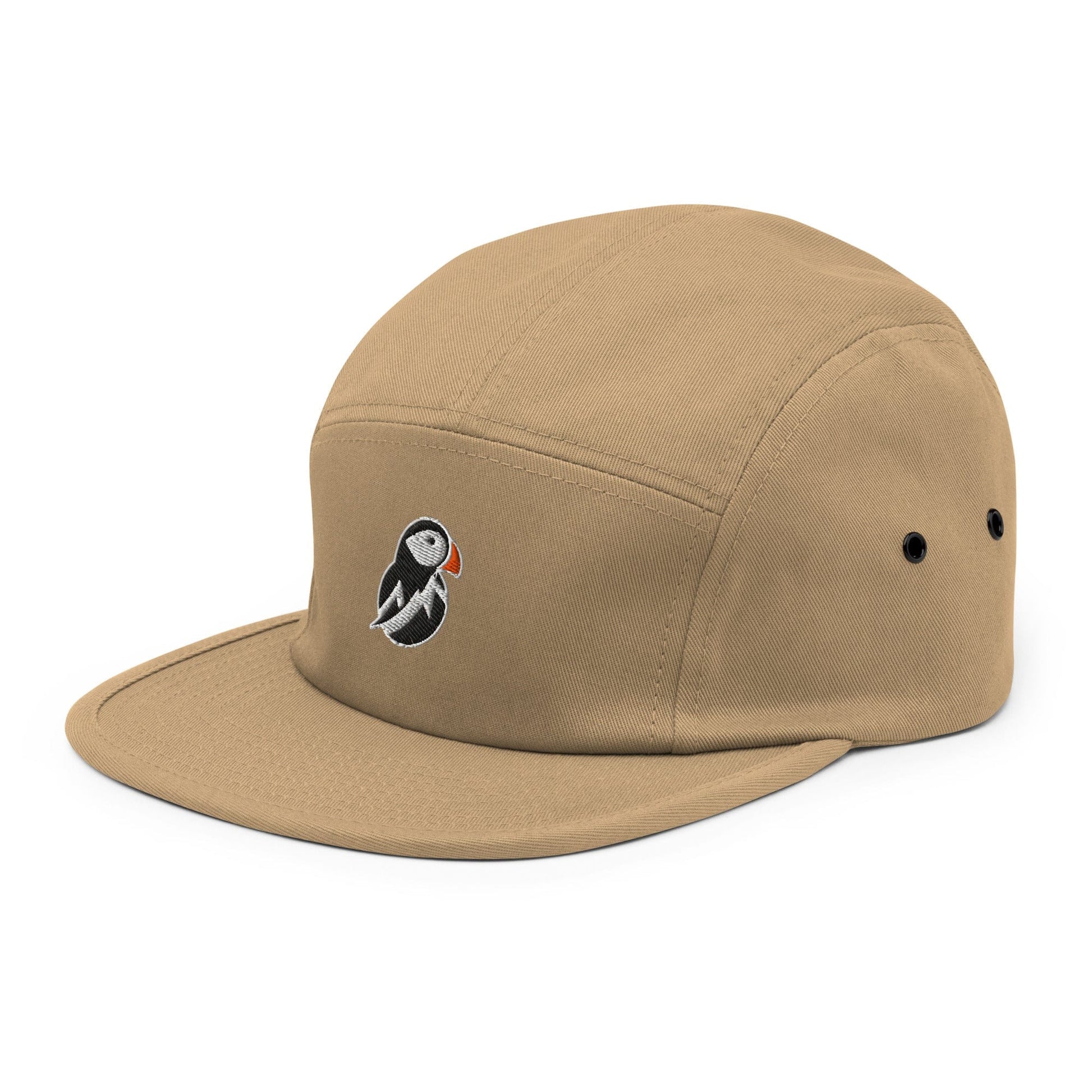 AukCliff Trekker’s Choice 5 Panel Cap Khaki Simple 5 Panel Cap
