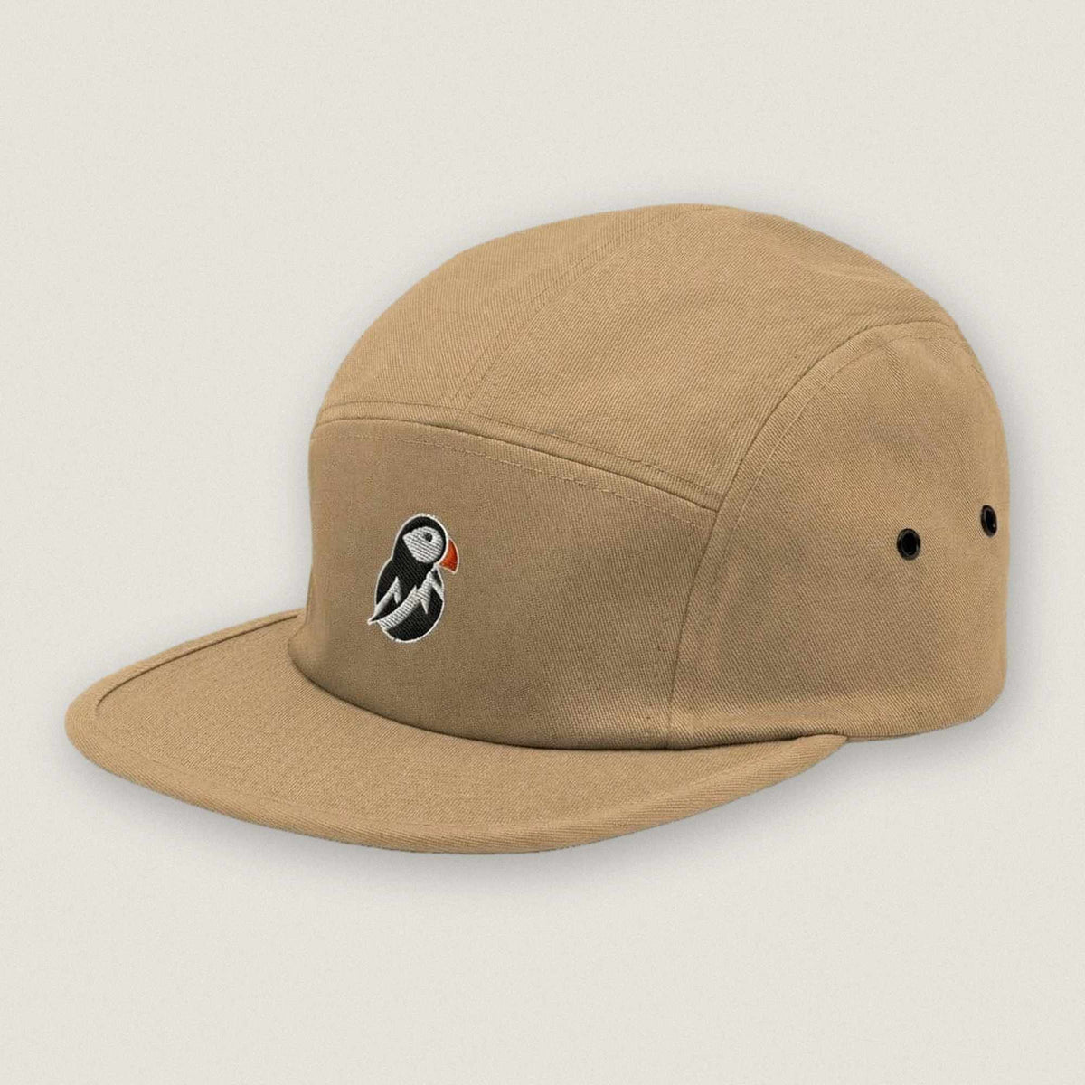 AukCliff Trekker’s Choice 5 Panel Cap Khaki Simple 5 Panel Cap