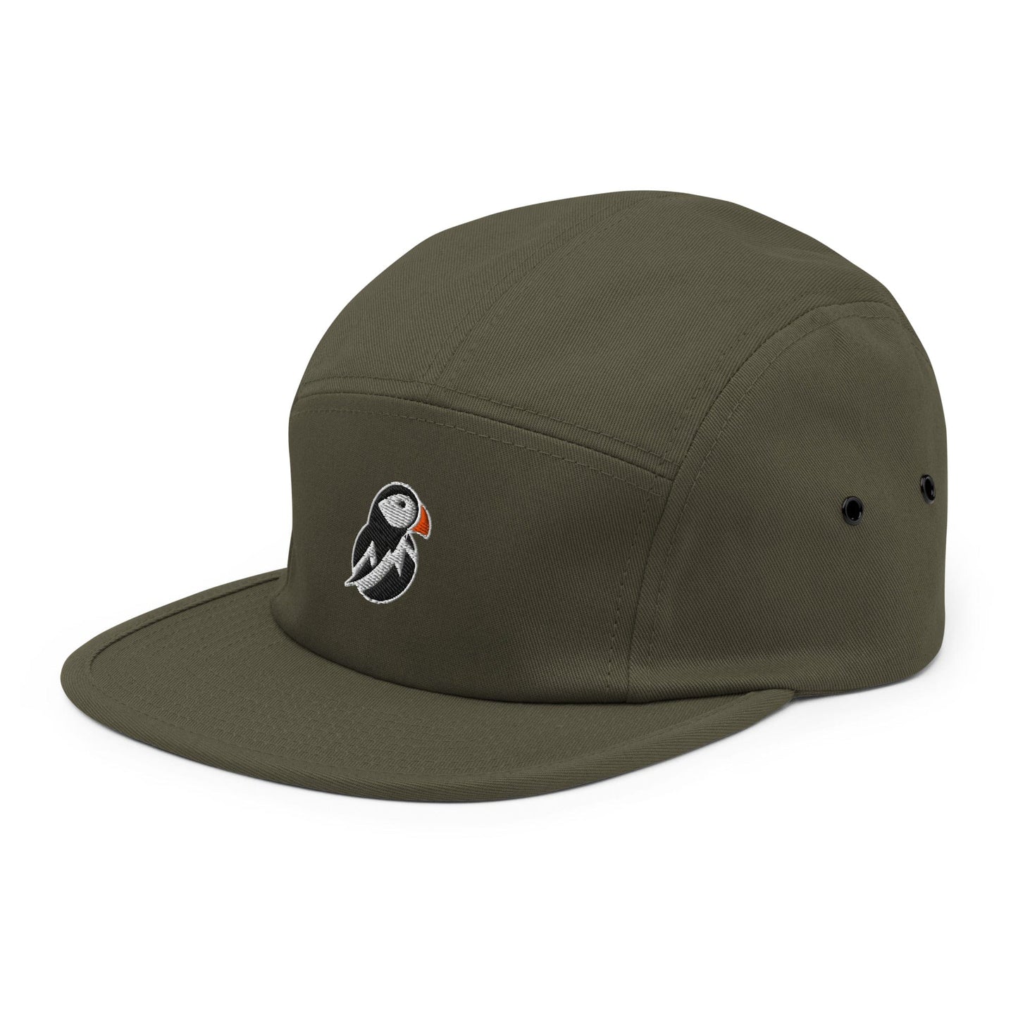 AukCliff Trekker’s Choice 5 Panel Cap Olive Simple 5 Panel Cap