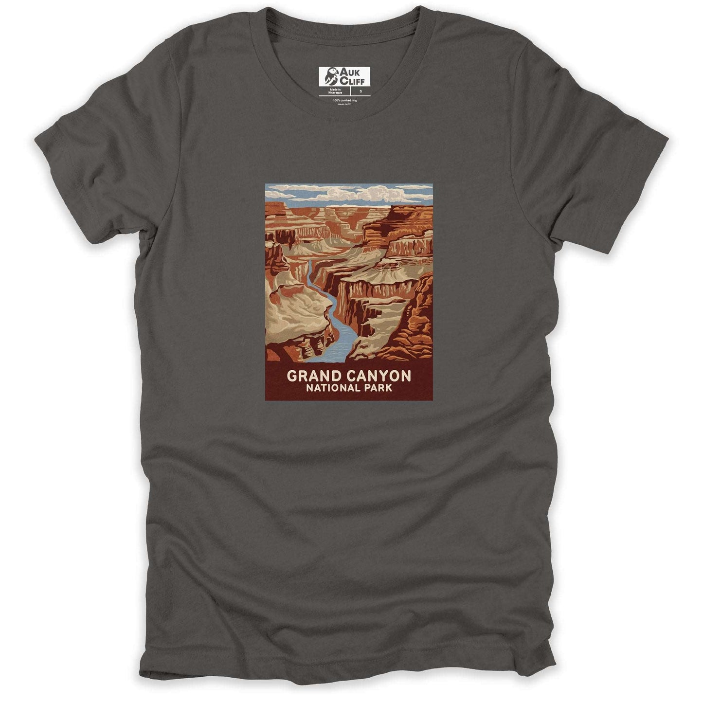 AukCliff USA National Park T-shirt Asphalt / S Grand Canyon National Park T-shirt