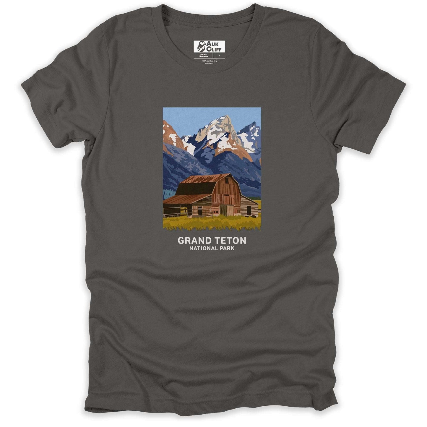 AukCliff USA National Park T-shirt Asphalt / S Grand Teton National T-shirt