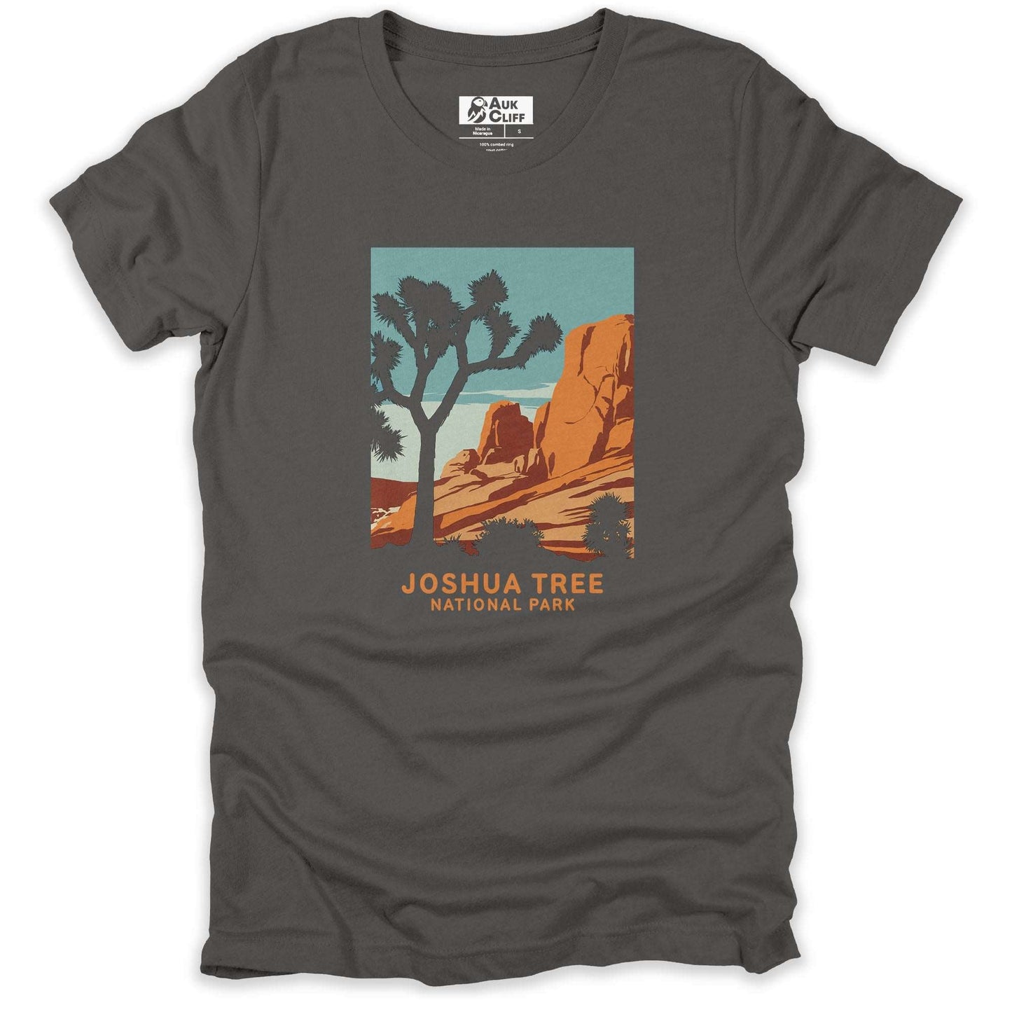 AukCliff USA National Park T-shirt Asphalt / S Joshua Tree National Park T-shirt
