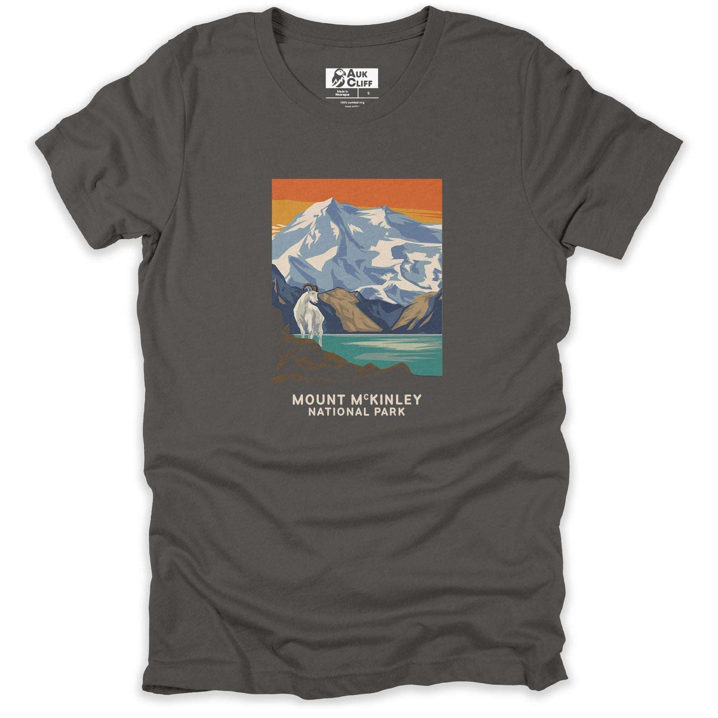 AukCliff USA National Park T-shirt Asphalt / S Mount McKinley National Park T-shirt