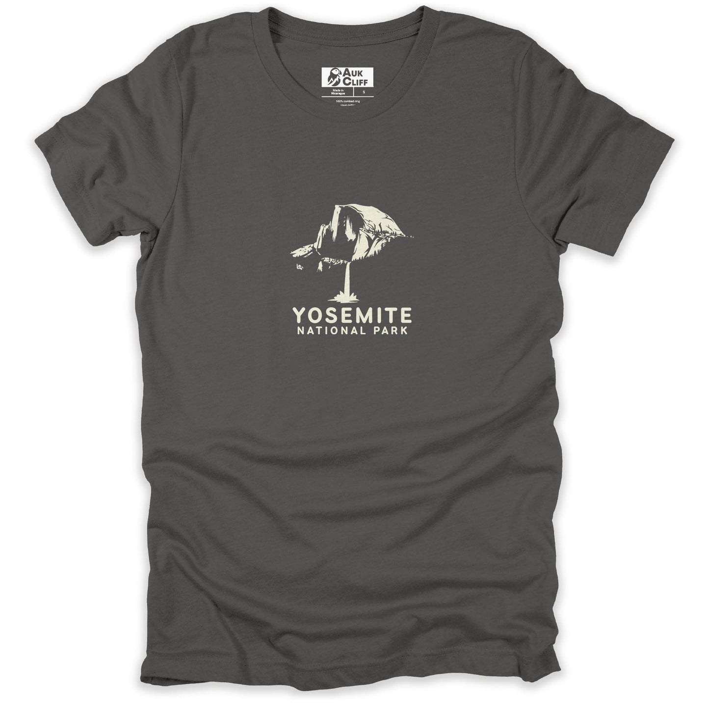 AukCliff USA National Park T-shirt Asphalt / S Yosemite National Park Minimalist T-shirt