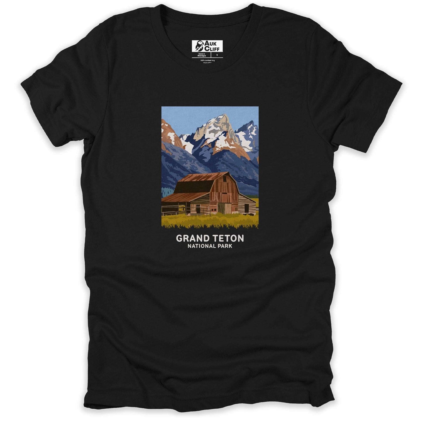 AukCliff USA National Park T-shirt Black / S Grand Teton National T-shirt
