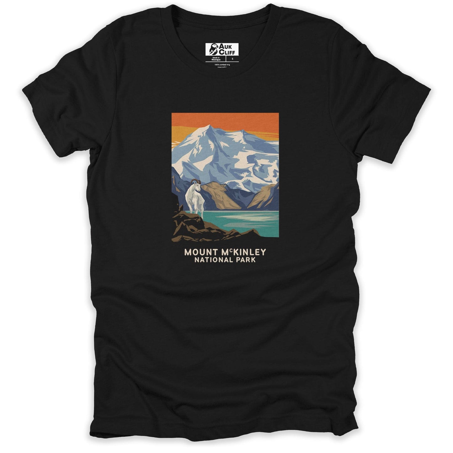 AukCliff USA National Park T-shirt Black / S Mount McKinley National Park T-shirt