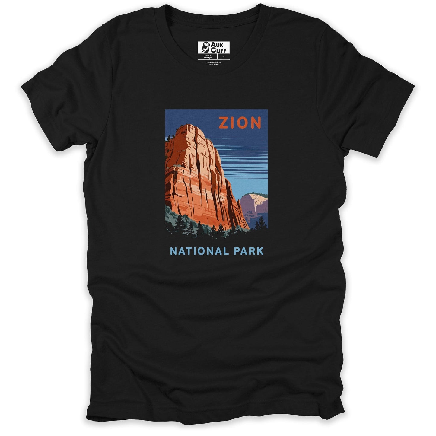 AukCliff USA National Park T-shirt Black / S Zion National Park T-shirt