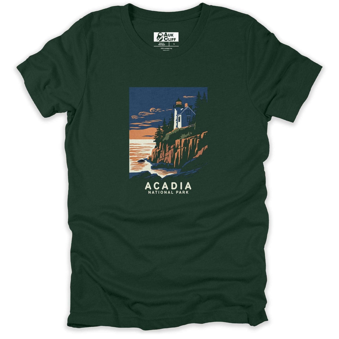AukCliff USA National Park T-shirt Forest / S Acadia National Park T-shirt