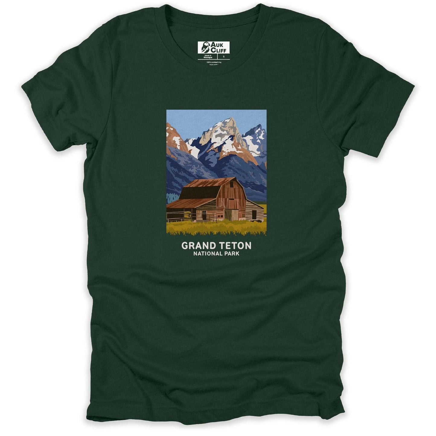 AukCliff USA National Park T-shirt Forest / S Grand Teton National T-shirt