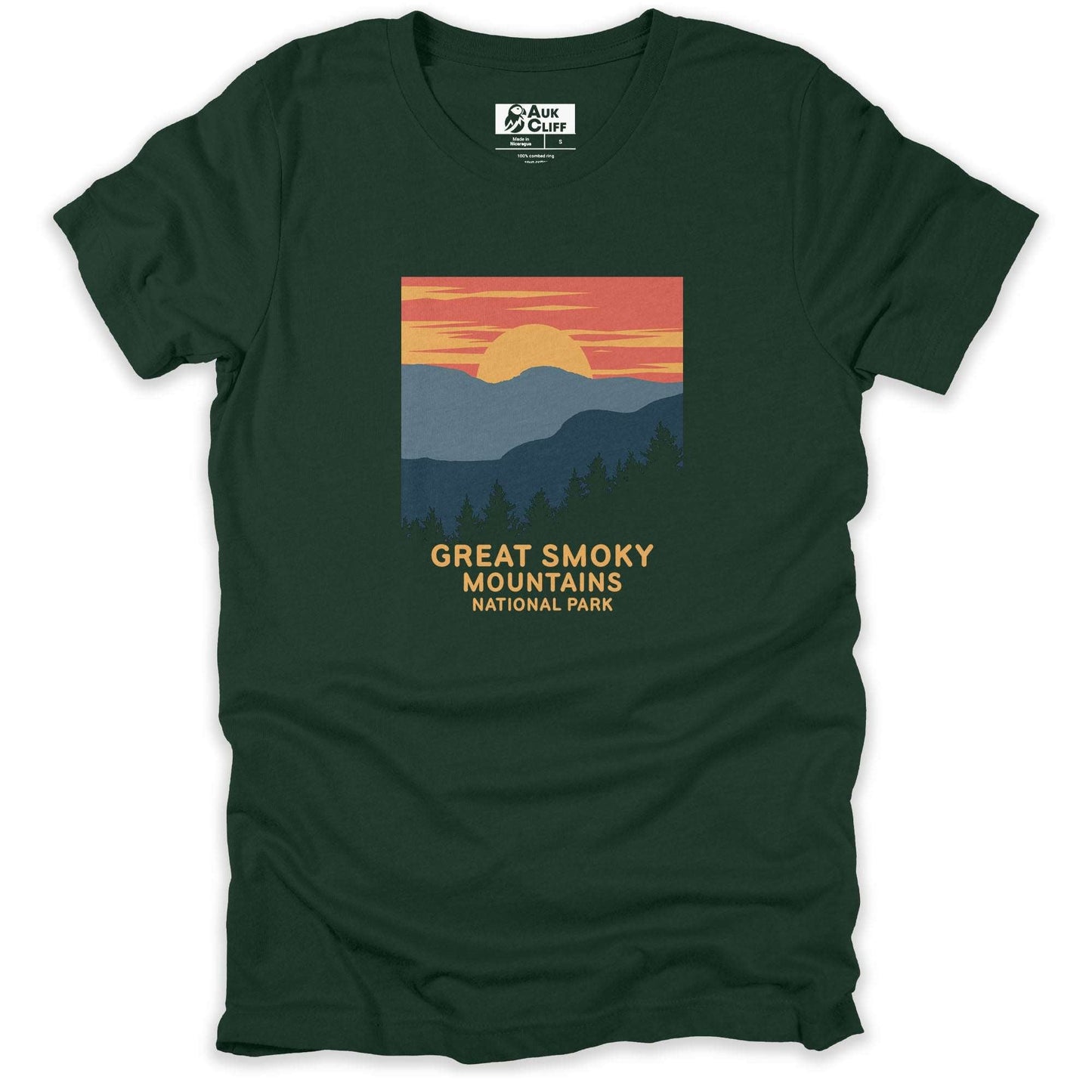 AukCliff USA National Park T-shirt Forest / S Great Smoky Mountains National Park T-shirt