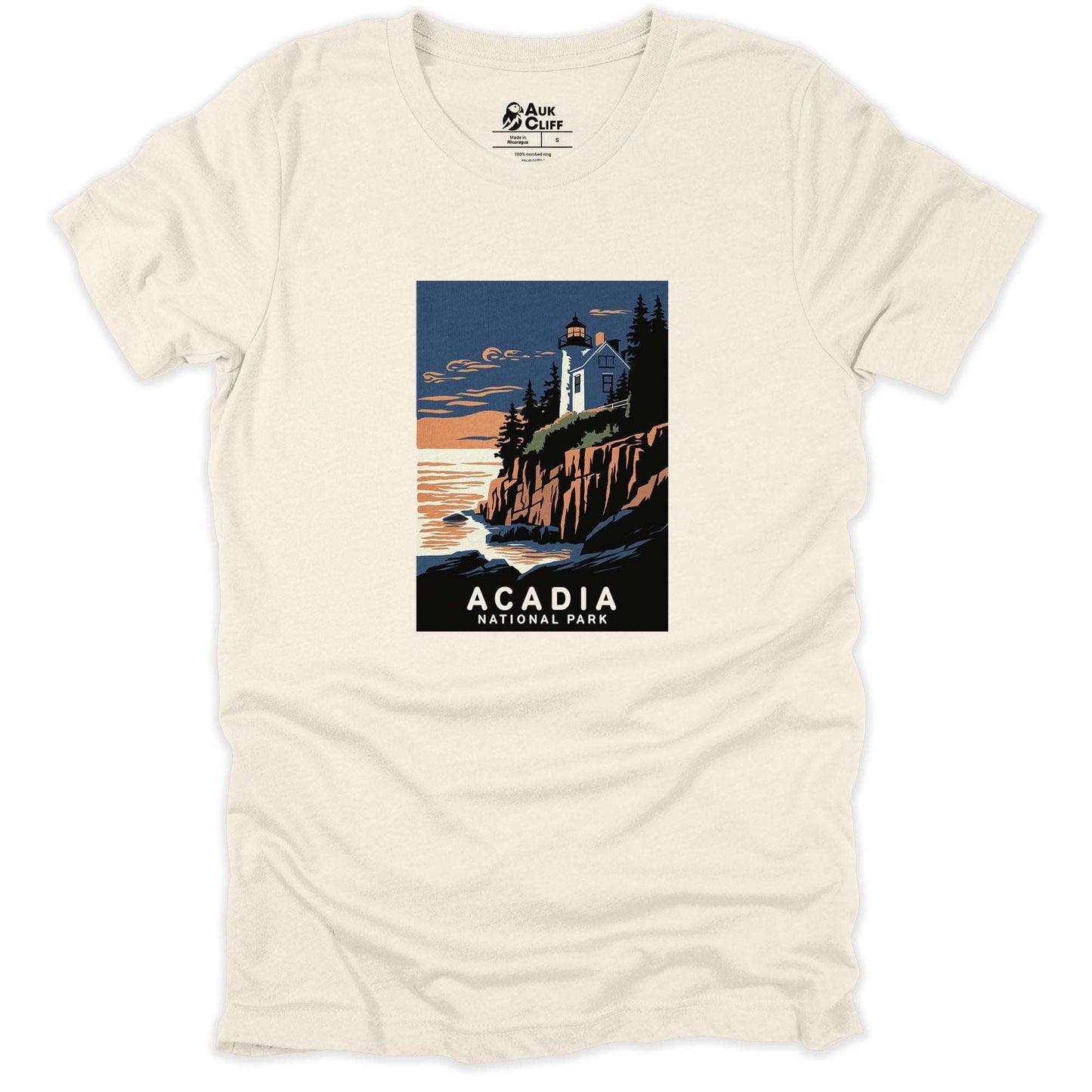 AukCliff USA National Park T-shirt Natural / S Acadia National Park T-shirt
