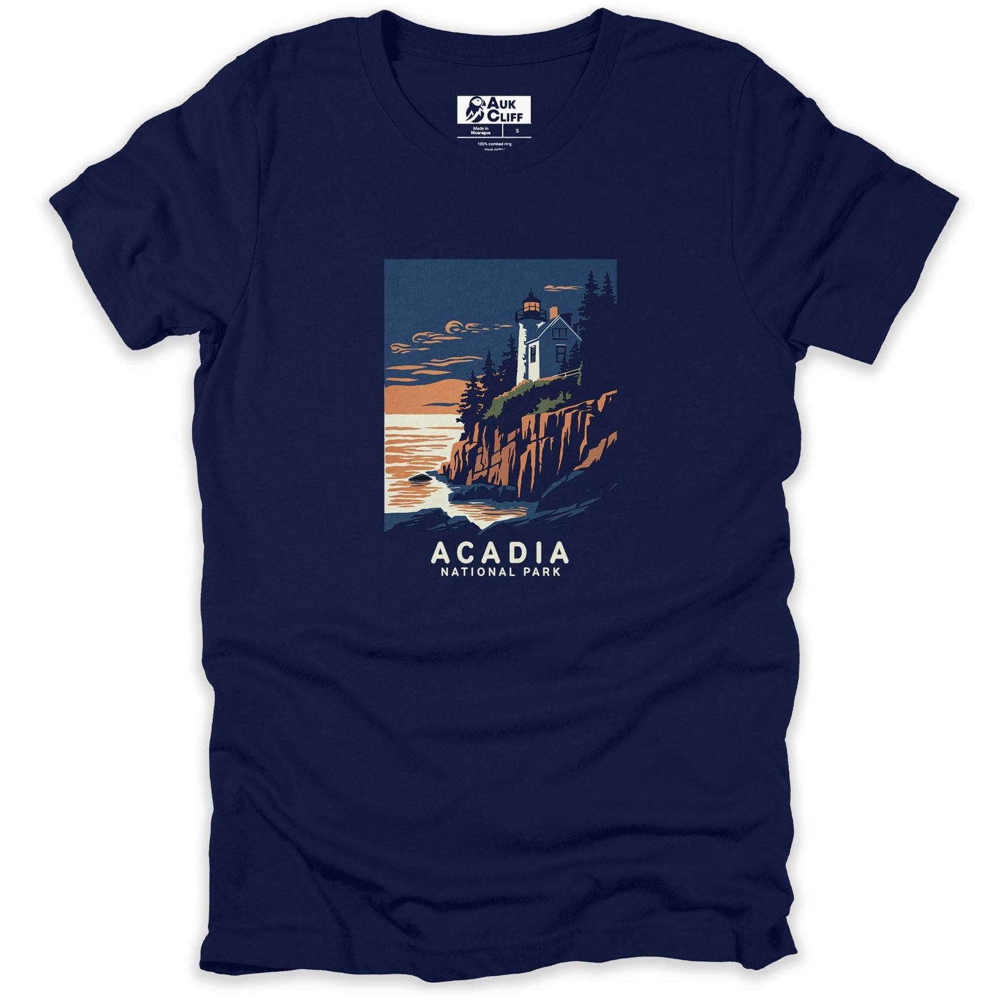 AukCliff USA National Park T-shirt Navy / S Acadia National Park T-shirt