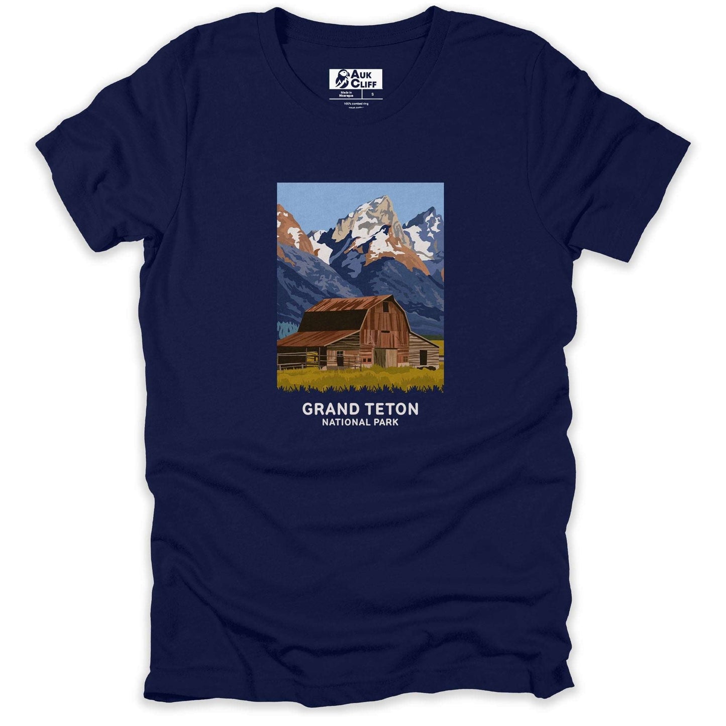 AukCliff USA National Park T-shirt Navy / S Grand Teton National T-shirt