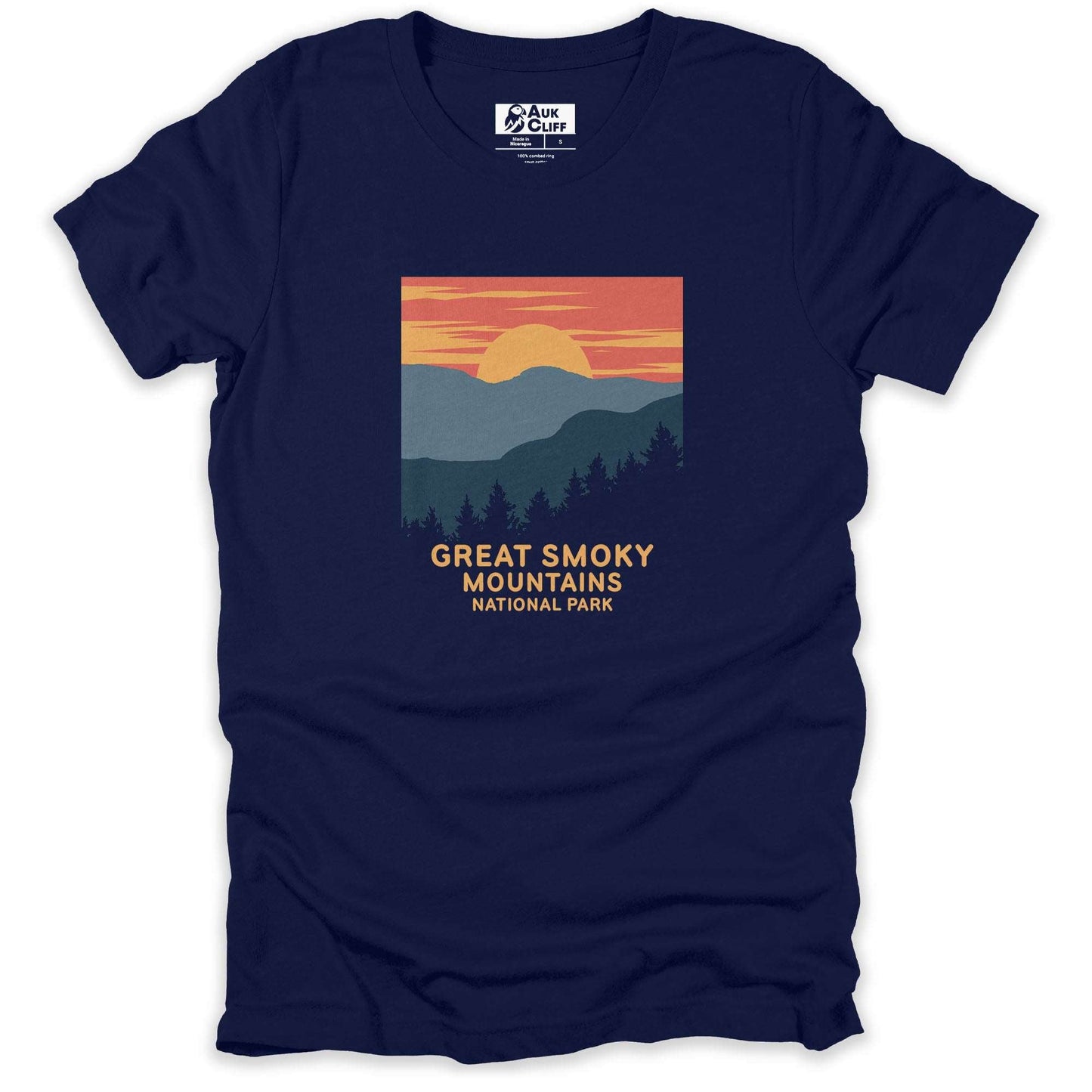 AukCliff USA National Park T-shirt Navy / S Great Smoky Mountains National Park T-shirt