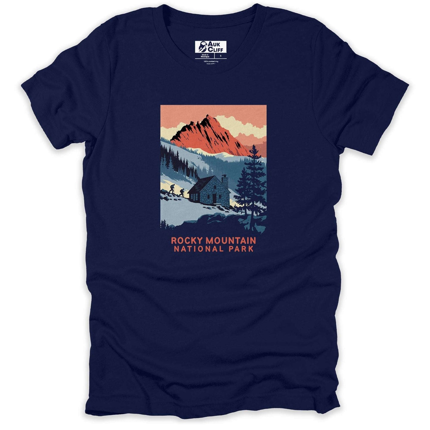 AukCliff USA National Park T-shirt Navy / S Rocky Mountain National Park T-shirt