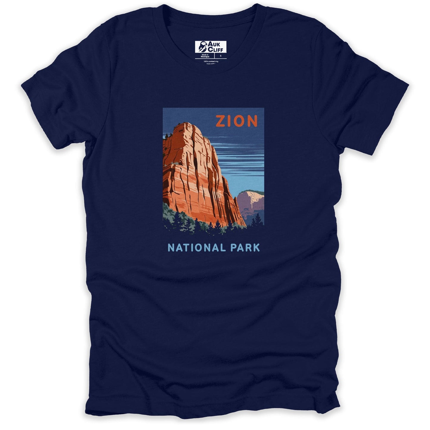 AukCliff USA National Park T-shirt Navy / S Zion National Park T-shirt