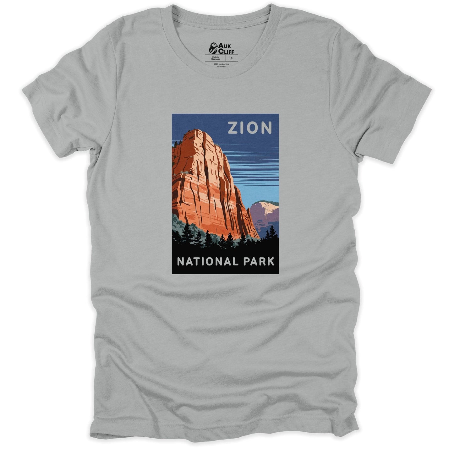 AukCliff USA National Park T-shirt Silver / S Zion National Park T-shirt