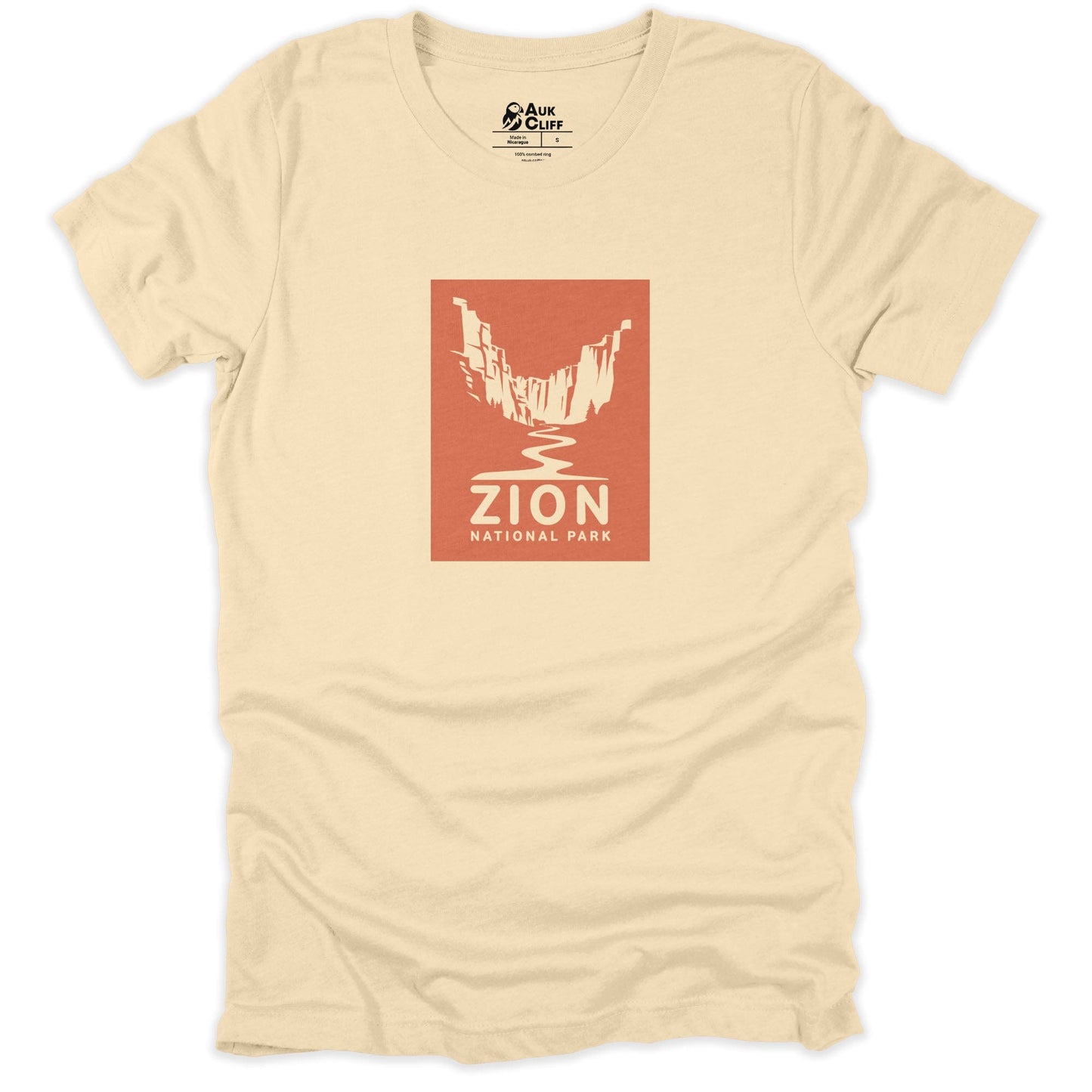 AukCliff USA National Park T-shirt Soft Cream / S Zion National Park T-Shirt | Est. 1919