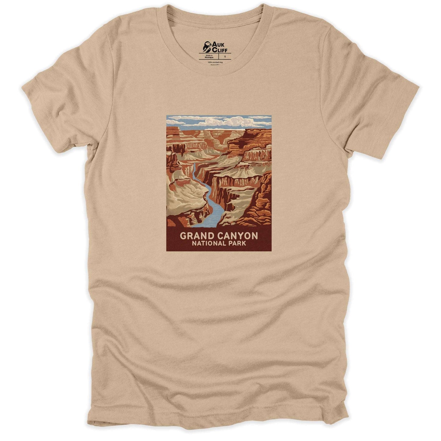 AukCliff USA National Park T-shirt Tan / S Grand Canyon National Park T-shirt