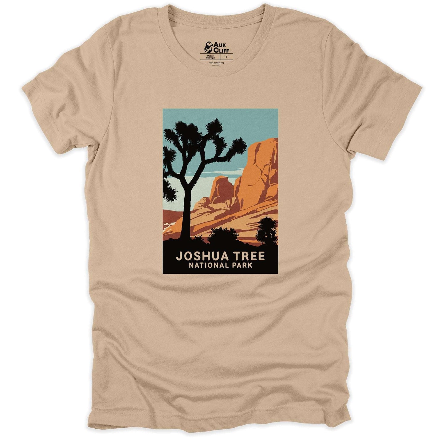 AukCliff USA National Park T-shirt Tan / S Joshua Tree National Park T-shirt