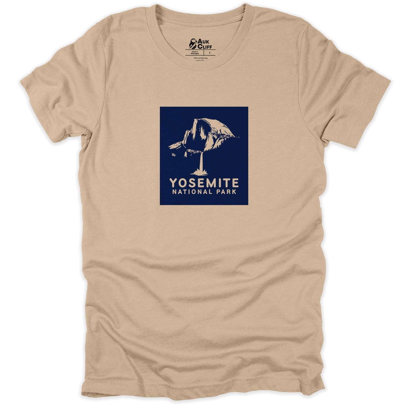 AukCliff USA National Park T-shirt Tan / S Yosemite National Park Minimalist T-shirt