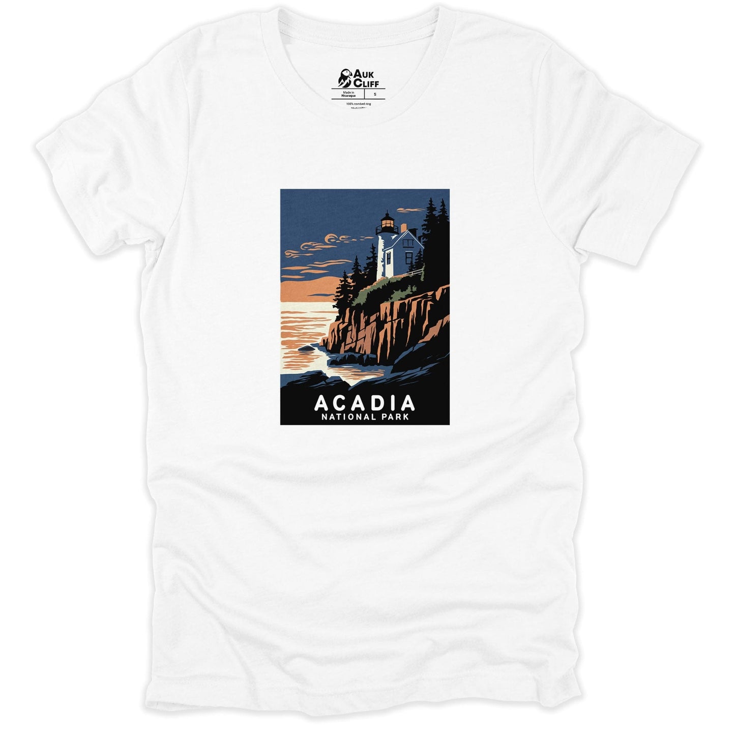 AukCliff USA National Park T-shirt White / S Acadia National Park T-shirt