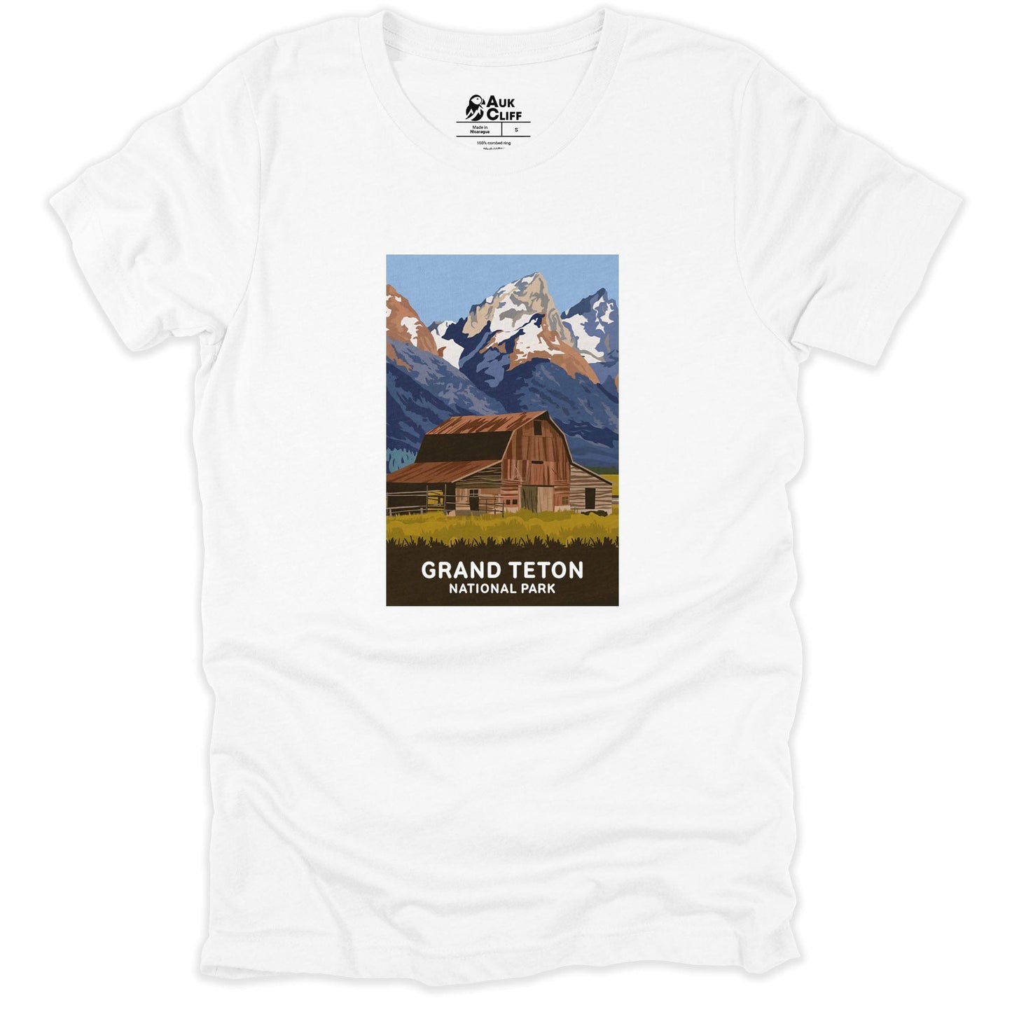 AukCliff USA National Park T-shirt White / S Grand Teton National T-shirt