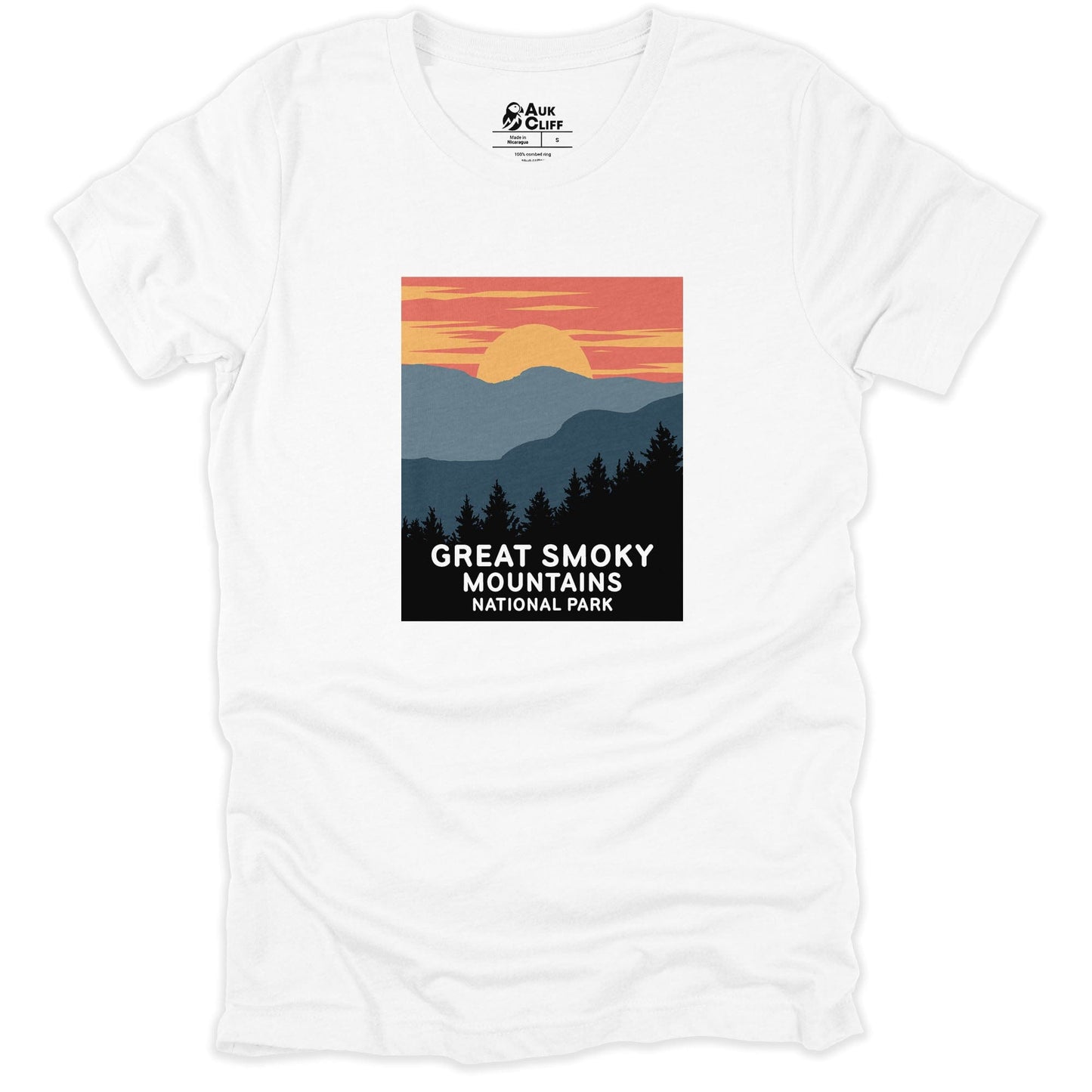 AukCliff USA National Park T-shirt White / S Great Smoky Mountains National Park T-shirt